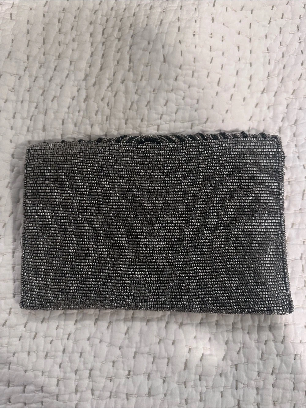 Beaded Black and Gold Evening Clutch